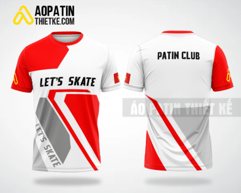 Mẫu áo trượt patin trượt ván Hà Nội thiết kế màu đỏ thiết kế PT1